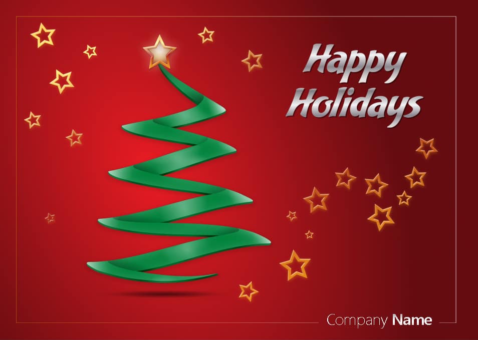 Beautiful holiday greeting card psd Beautiful holiday greeting card psd