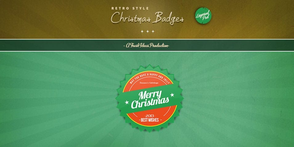Christmas Badges (psd) Christmas Badges (psd)
