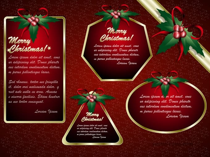 Christmas Invitation Card Vector Christmas Invitation Card Vector