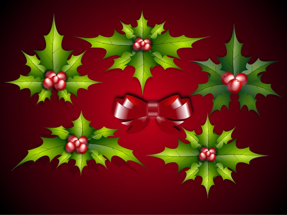 Christmas Leaves Vector Christmas Leaves Vector