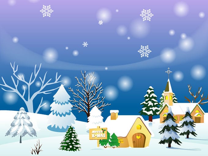 Christmas Town Background Christmas Town Background