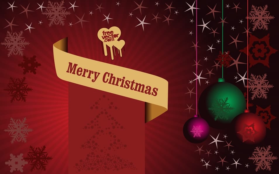 Christmas card with decorative elements Christmas card with decorative elements
