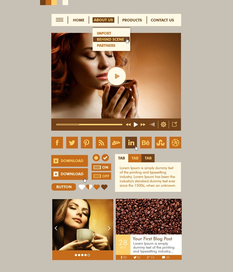 Coffee Web UI Kit Coffee Web UI Kit