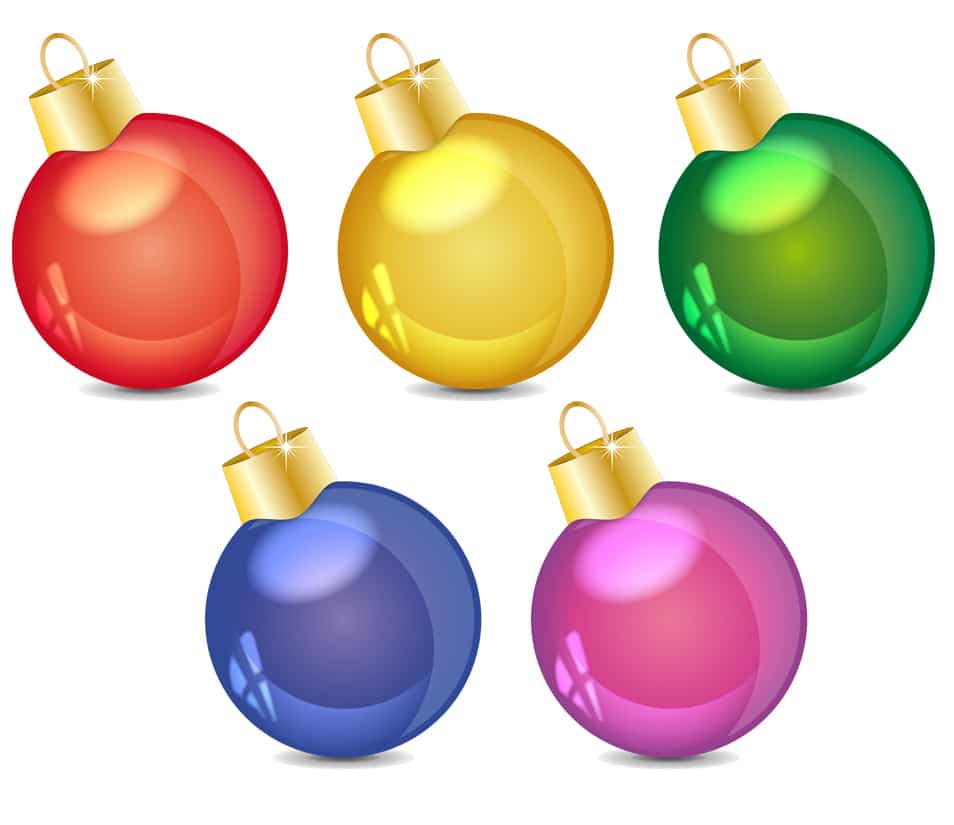 Colorful Christmas balls Colorful Christmas balls