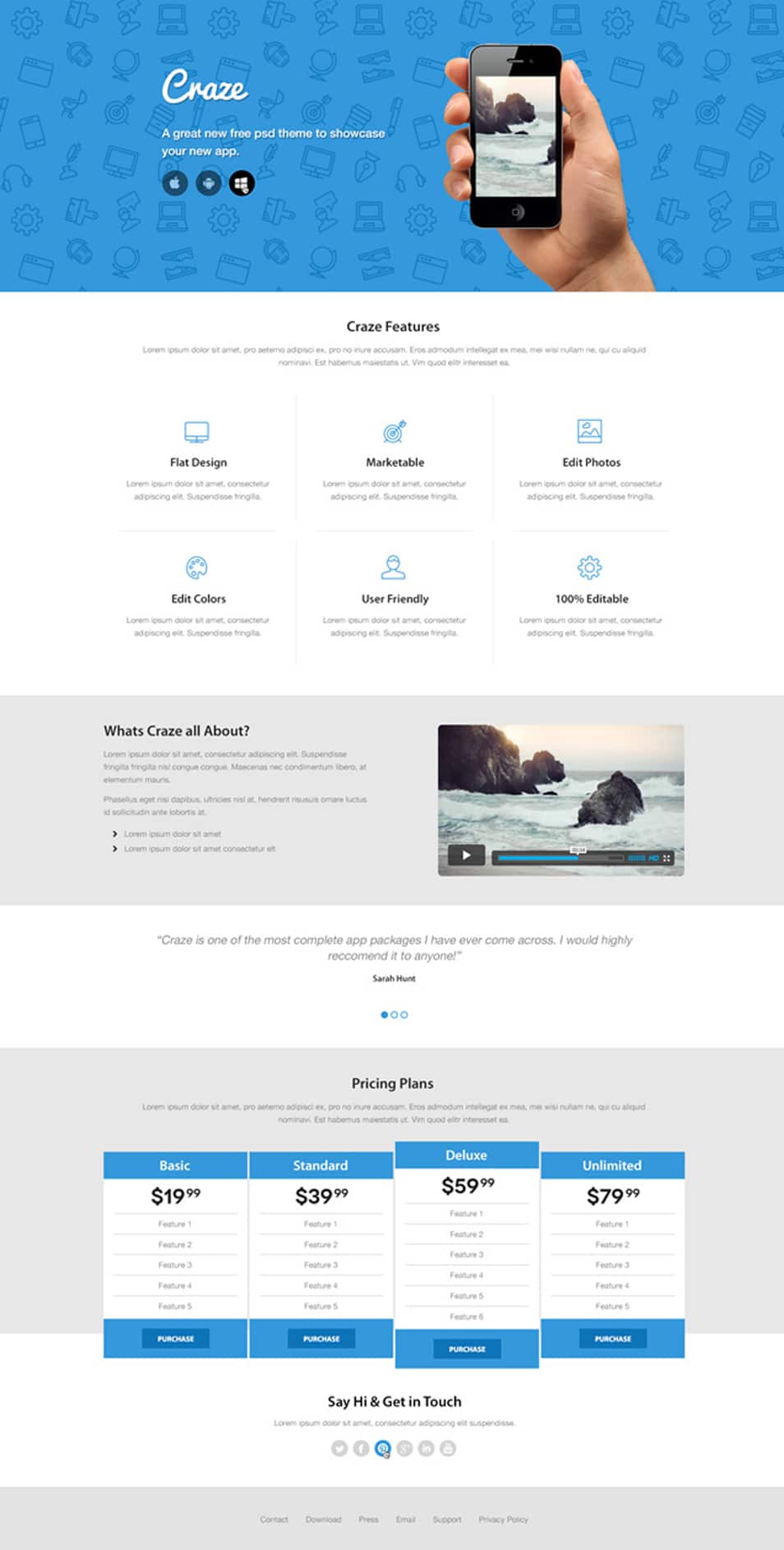 Craze Trendy Landing Page Website design Craze Trendy Landing Page Website design
