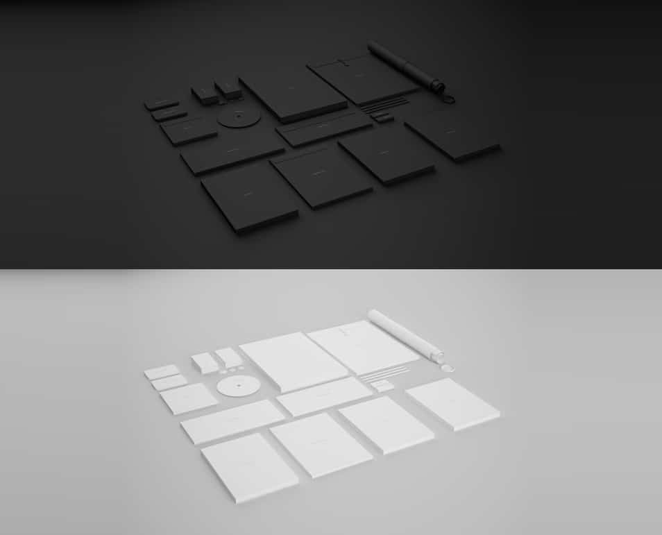 Ebony & Ivory Branding MockUp Ebony & Ivory Branding MockUp