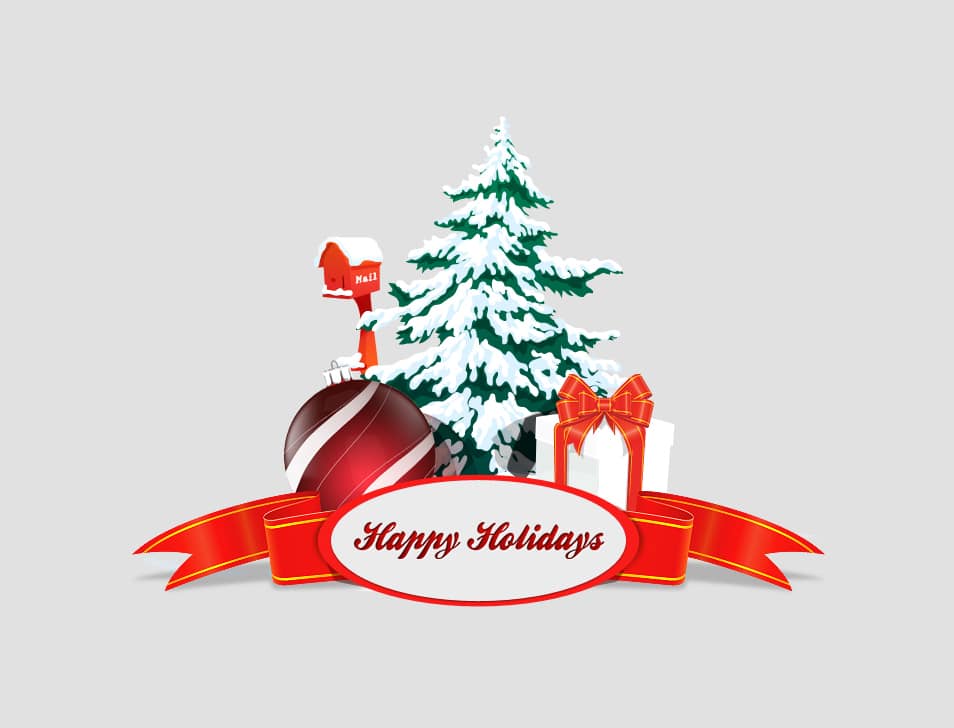 Exquisite Christmas card psd Exquisite Christmas card psd