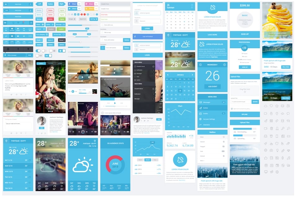 Flatastic Mobile UI Kit Flatastic Mobile UI Kit