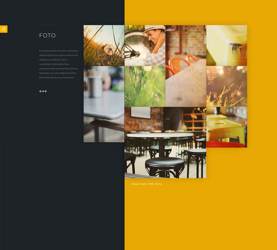 Foto - Stylish Flat PSD website Template Foto - Stylish Flat PSD website Template