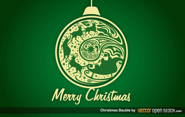 Free Christmas Bauble Background Free Christmas Bauble Background