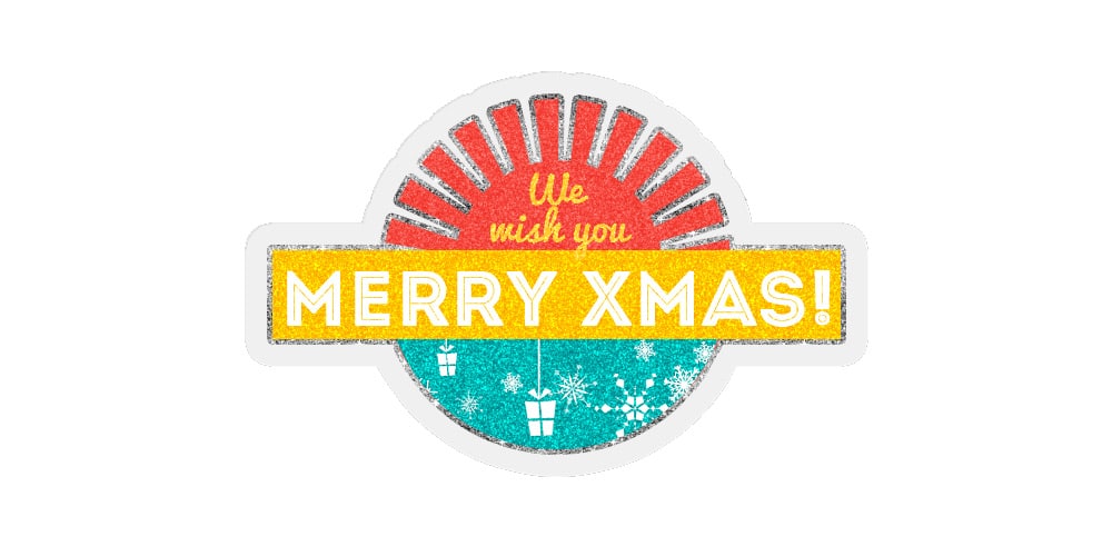 Free Christmas Glitter Sticker Icons Free Christmas Glitter Sticker Icons