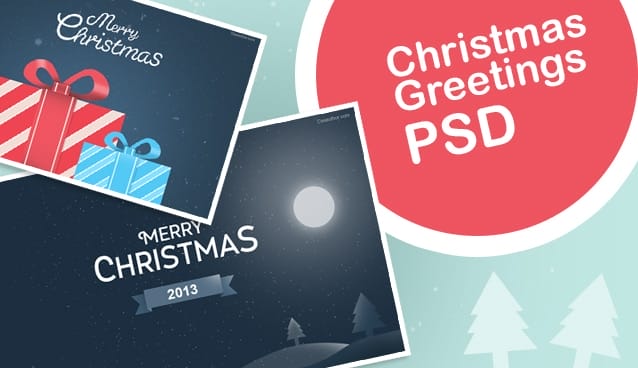 free psd christmas card templates