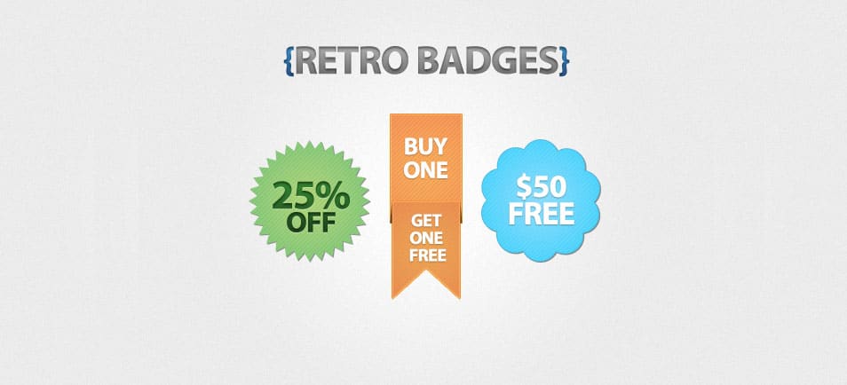 Free Retro Badges Free Retro Badges
