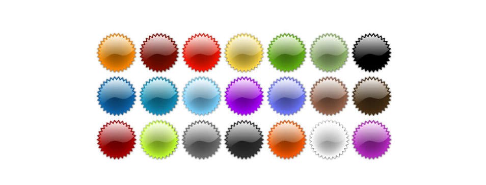 Free Vector Badges - Glass Free Vector Badges - Glass