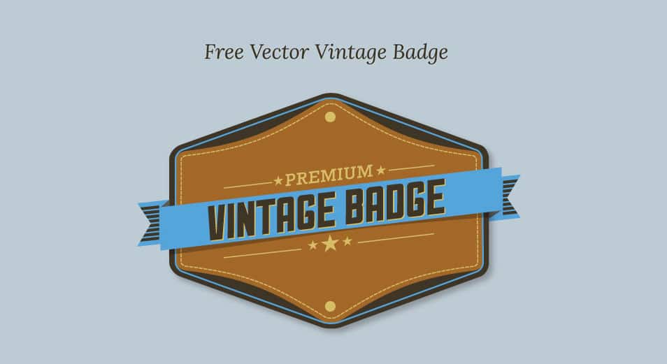 Free Vector Premium Vintage Badge Free Vector Premium Vintage Badge
