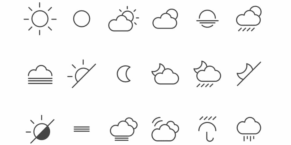Free Weather Icons Free Weather Icons