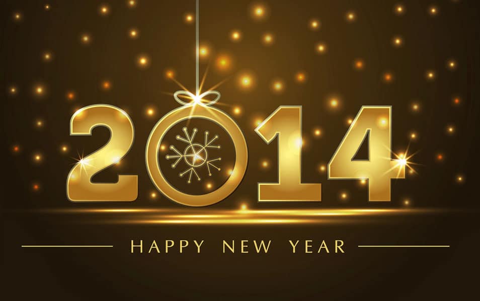 Golden new year 2014 Golden new year 2014