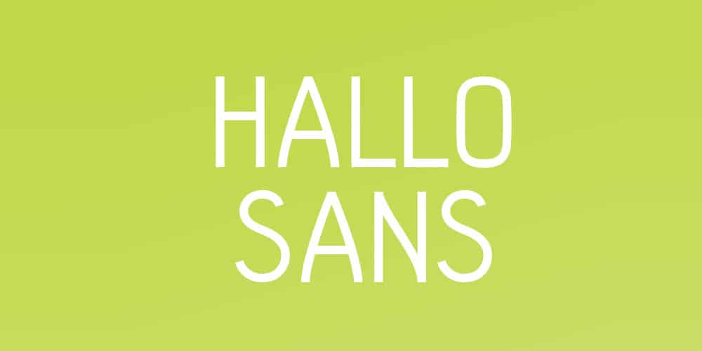 Hallo Sans Free Typeface