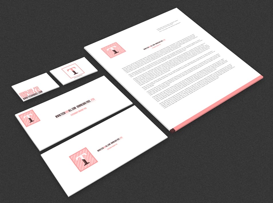 Perspective Stationery Mockup Perspective Stationery Mockup