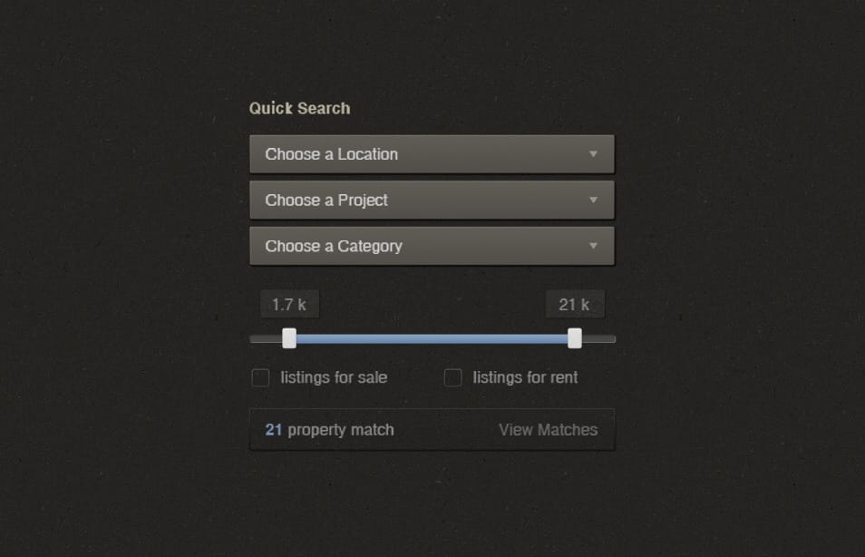 Quick Search Ui Kit PSD Quick Search Ui Kit PSD