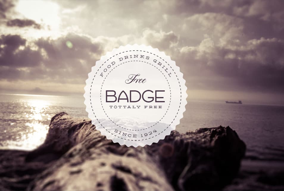 Retro Badge PSD Template Retro Badge PSD Template