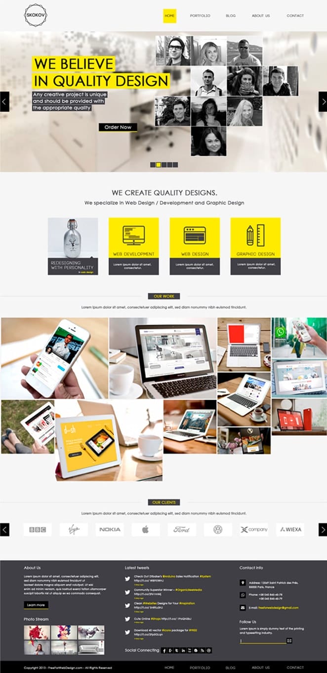 Skakov Corporate PSD Template Skakov Corporate PSD Template
