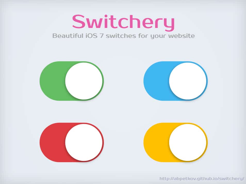Switchery - Beautiful iOS 7 switches Switchery - Beautiful iOS 7 switches