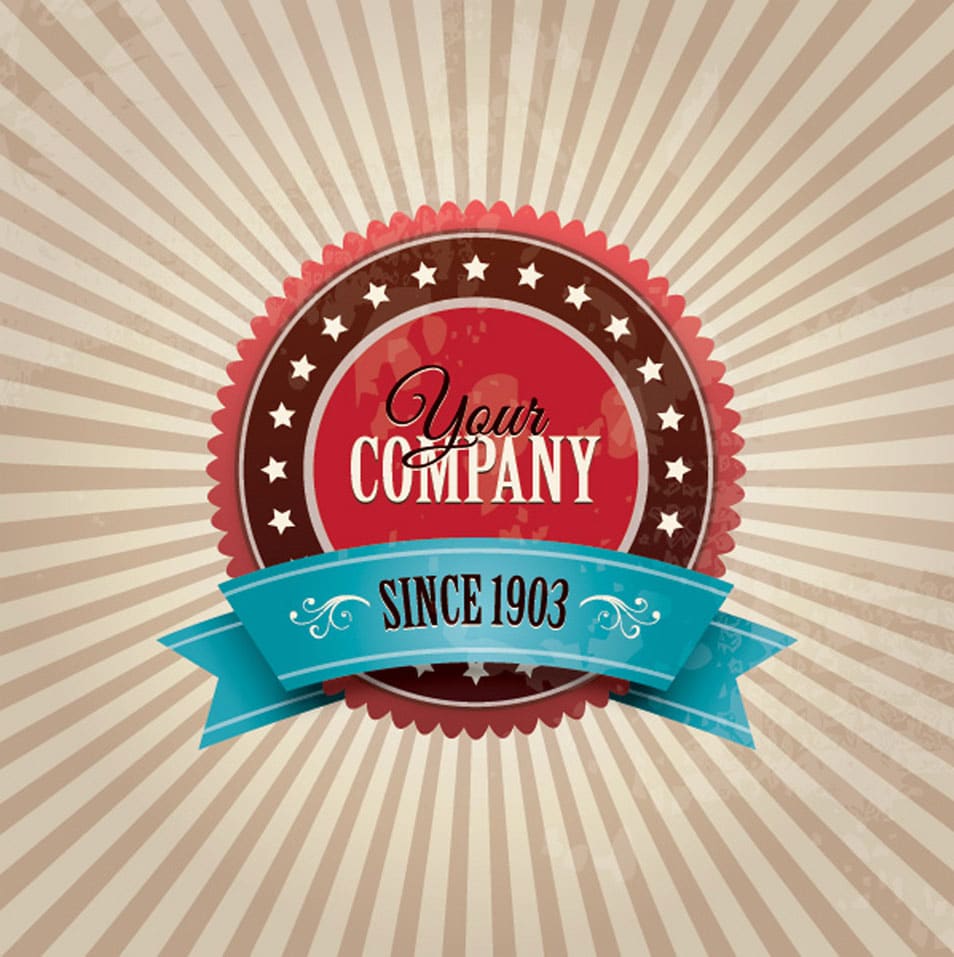 Vintage Company Badge Vector Graphic Vintage Company Badge Vector Graphic
