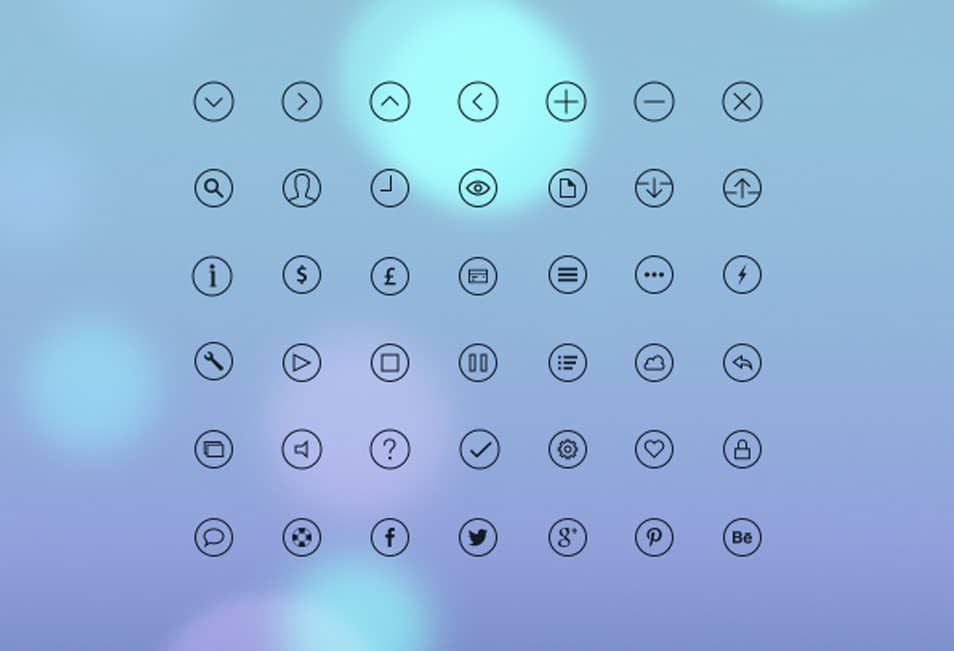 iOS 7 Glyph Icons