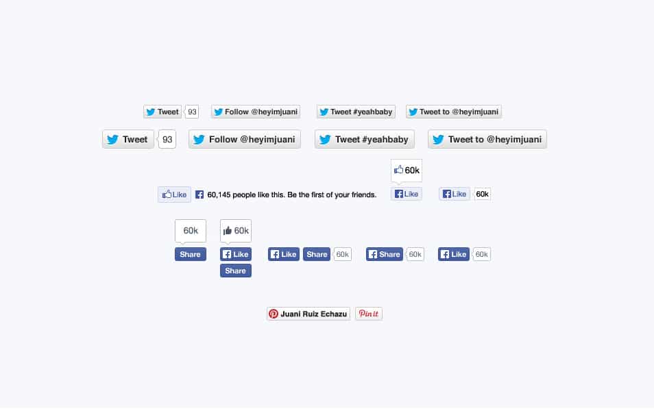 Free social media buttons PSD Free social media buttons PSD