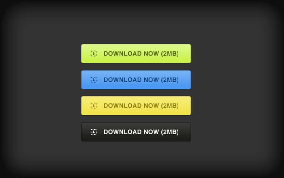 PSD Download Buttons PSD Download Buttons