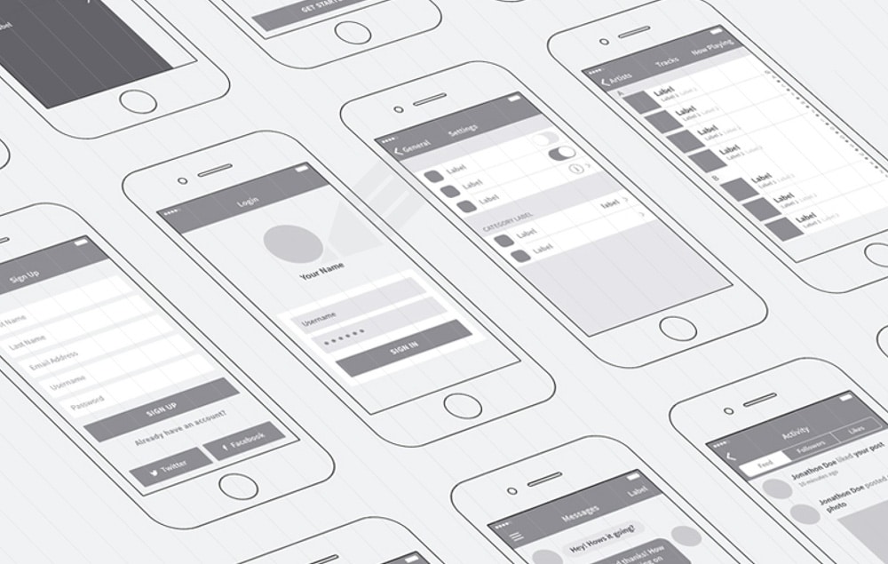 iPhone App Wireframing Kit