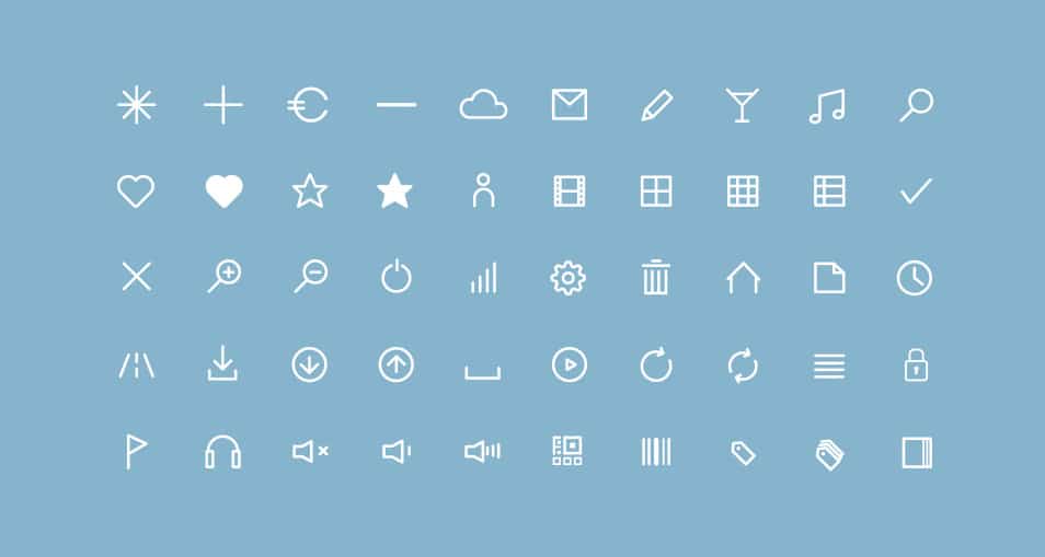 50-Free-Flat-Line-Icons-Webfont
