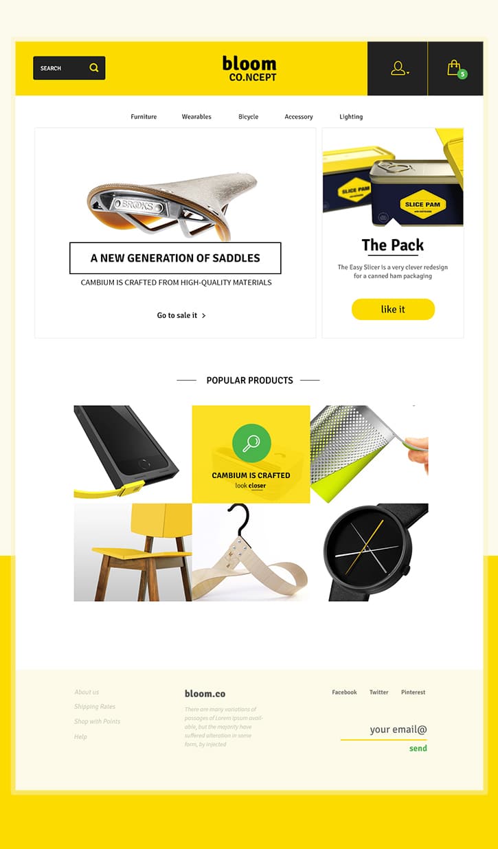 Bloom E-Commerce Theme Concept