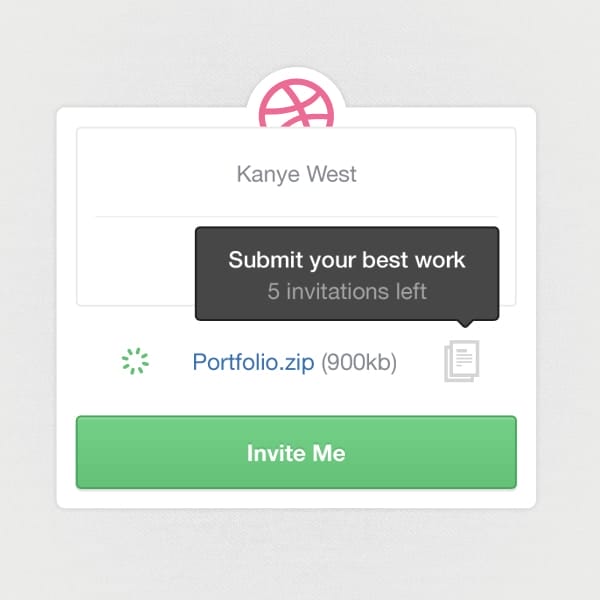 Dribbble-Invitations