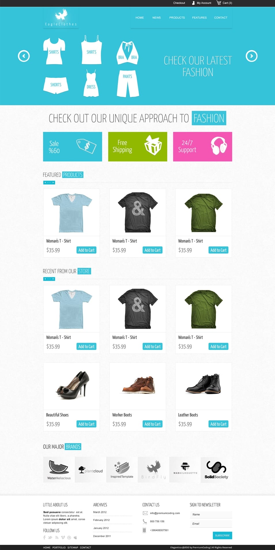 Ecommerce PSD WebsiteTemplate