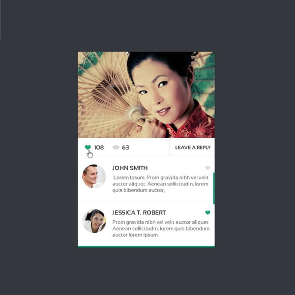 Flat-Photo-Comments-Widget