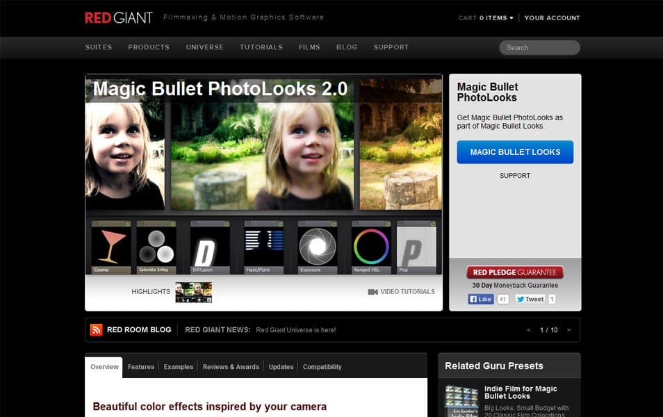 Magic bullet photolooks язык интерфейса english платформа win xp, vista, 7