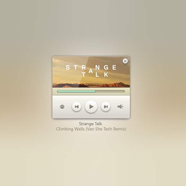 Music-Player-Widget