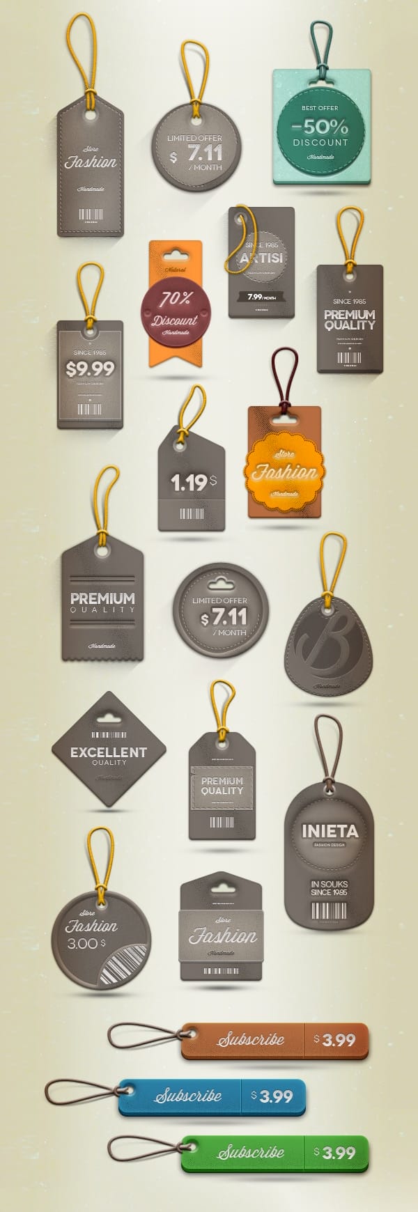Premium-Psd-Labels