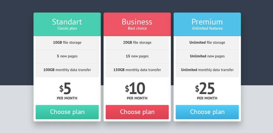 Pricing-Table
