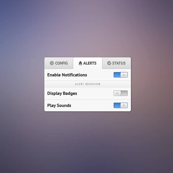 Settings-Widget