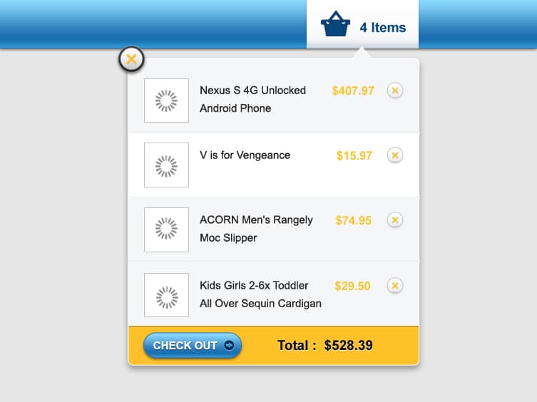 Shopping-Cart-Interface
