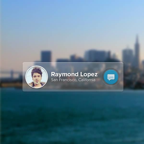 Simple-Message-Widget-PSD
