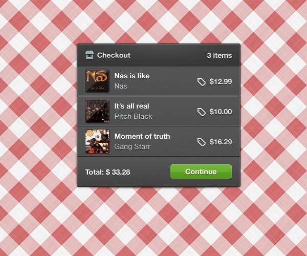 Simple-Shopping-Cart-Checkout-Widget
