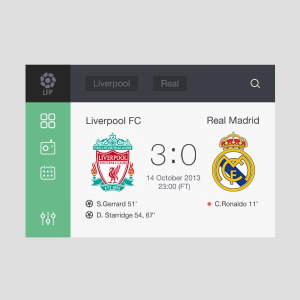 Soccer Widget
