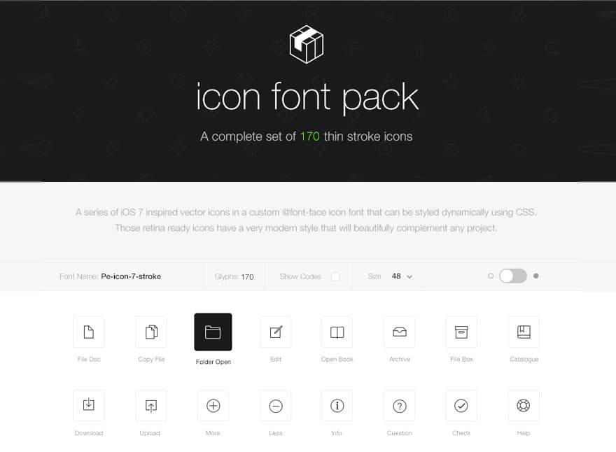 Stroke-7-Icon-Font-Set