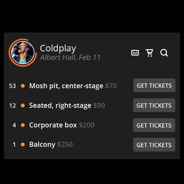 Tickets-Widget