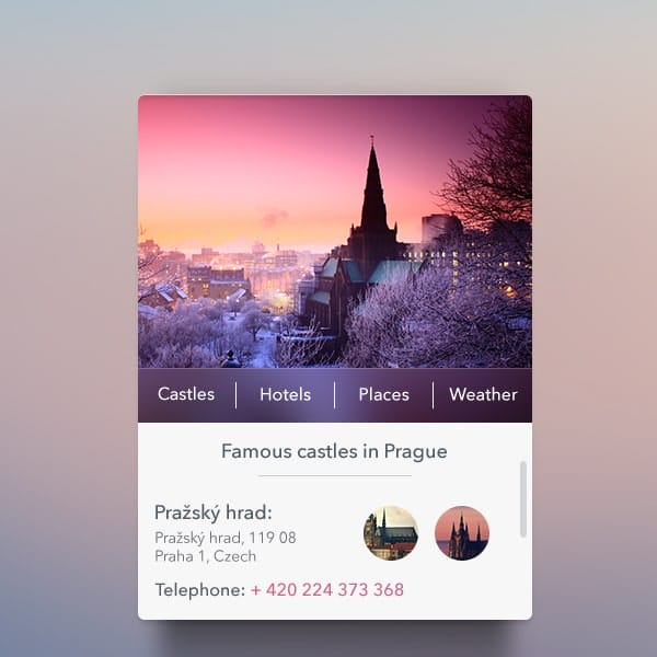 Travel-Widget-PSD