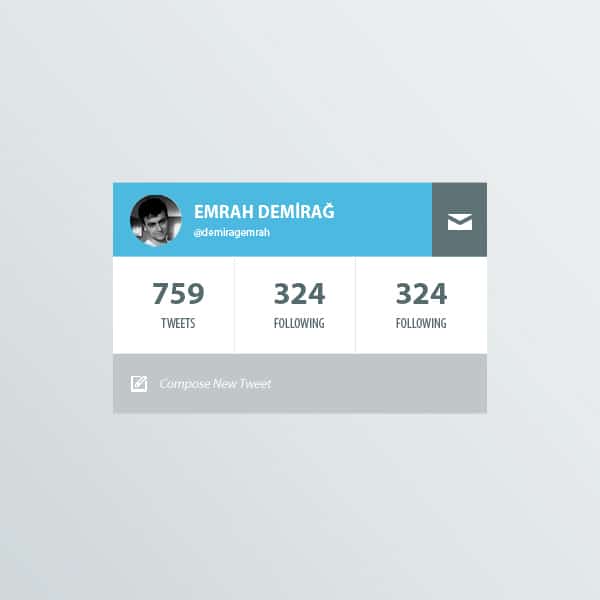 Twitter-Profile-Widget